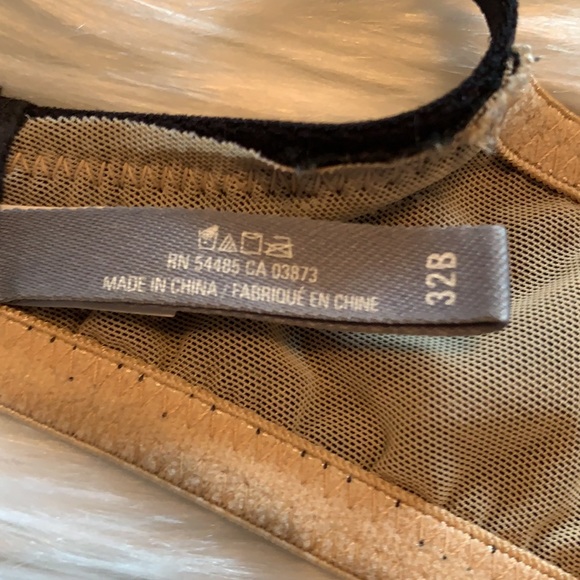 Aerie Nude and Black Floral Lace “Charley” Bra - Picture 5 of 6